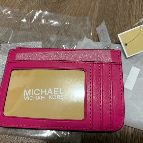 Michael Kors Fuchsia Card Holder NWT - Picture 2 of 4